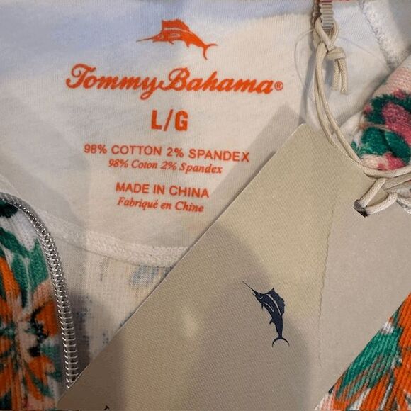 NWT Tommy Bahama Aruba Joyful Bloom Floral Lightweight Zip Up Jacket Size Large - Picture 8 of 14